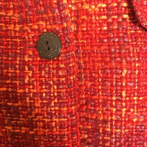 Coldwater Creek Plus Pea Coat 1X Tweed Button down - Picture 7 of 8
